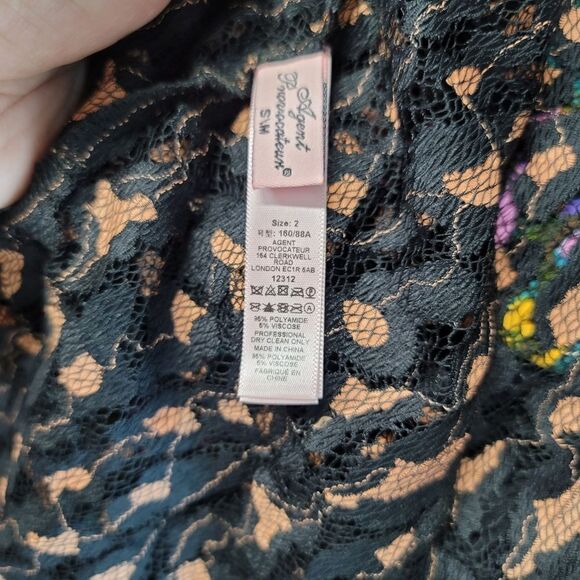 Agent provocateur black cheetah lace mini robe - Picture 3 of 7